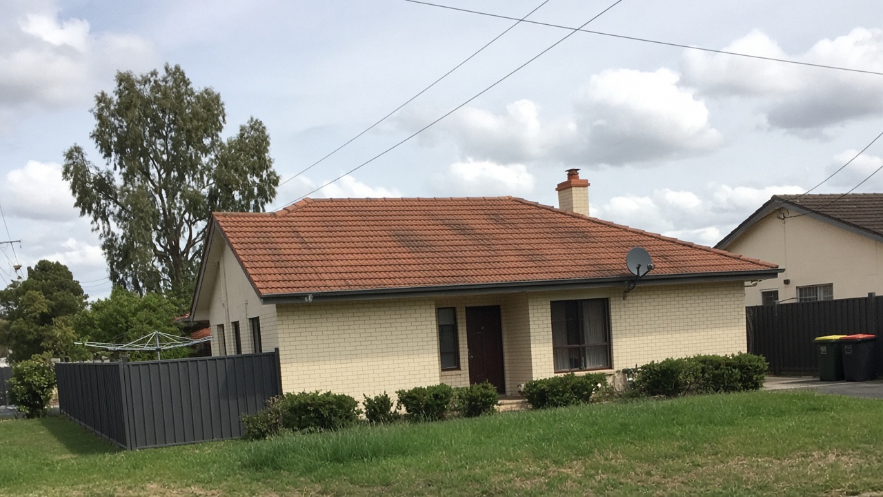 Residential Melbourne roof after cleaning